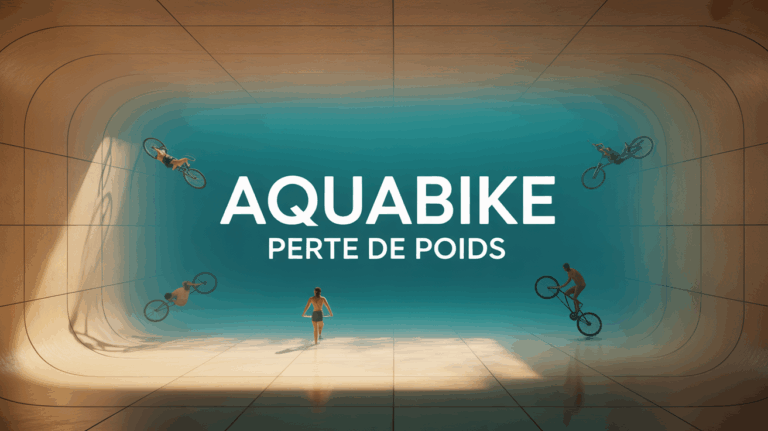 Vue bassin interieur aquabike perte de poids collectif