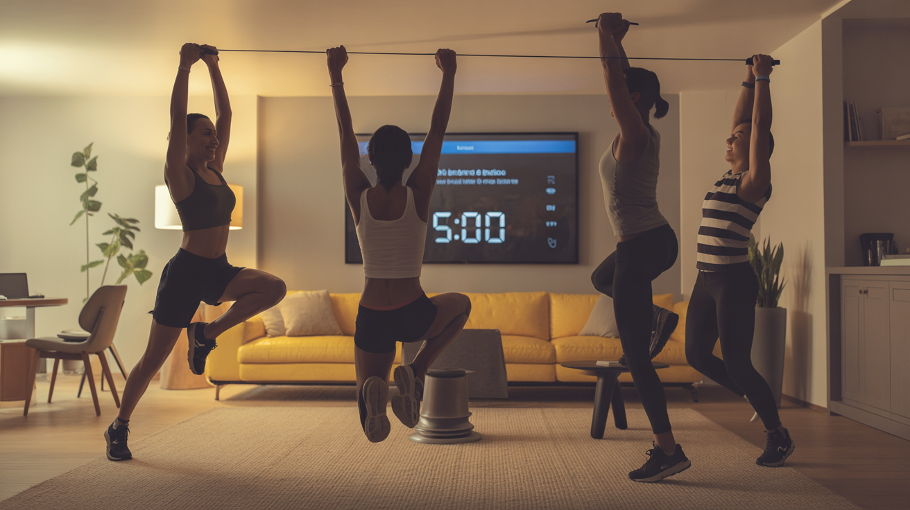 Séance cardio maison jumping jacks burpees playlist