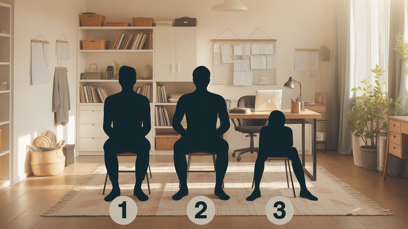 trois positions principales d etirement des fessiers