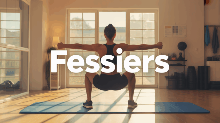 personne squat fessiers salon sport