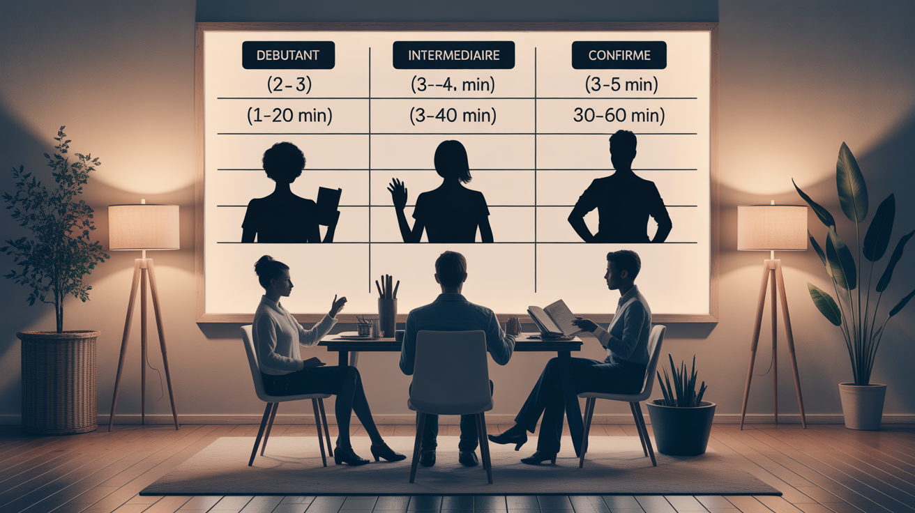 Tableau programme cardio séances durées niveaux