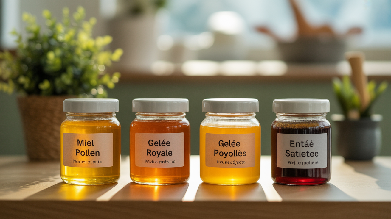 Miel, pollen, gelée royale, propolis, métabolisme, satiété