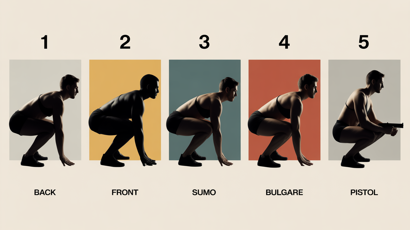 Tableau variantes squat zones sollicitées