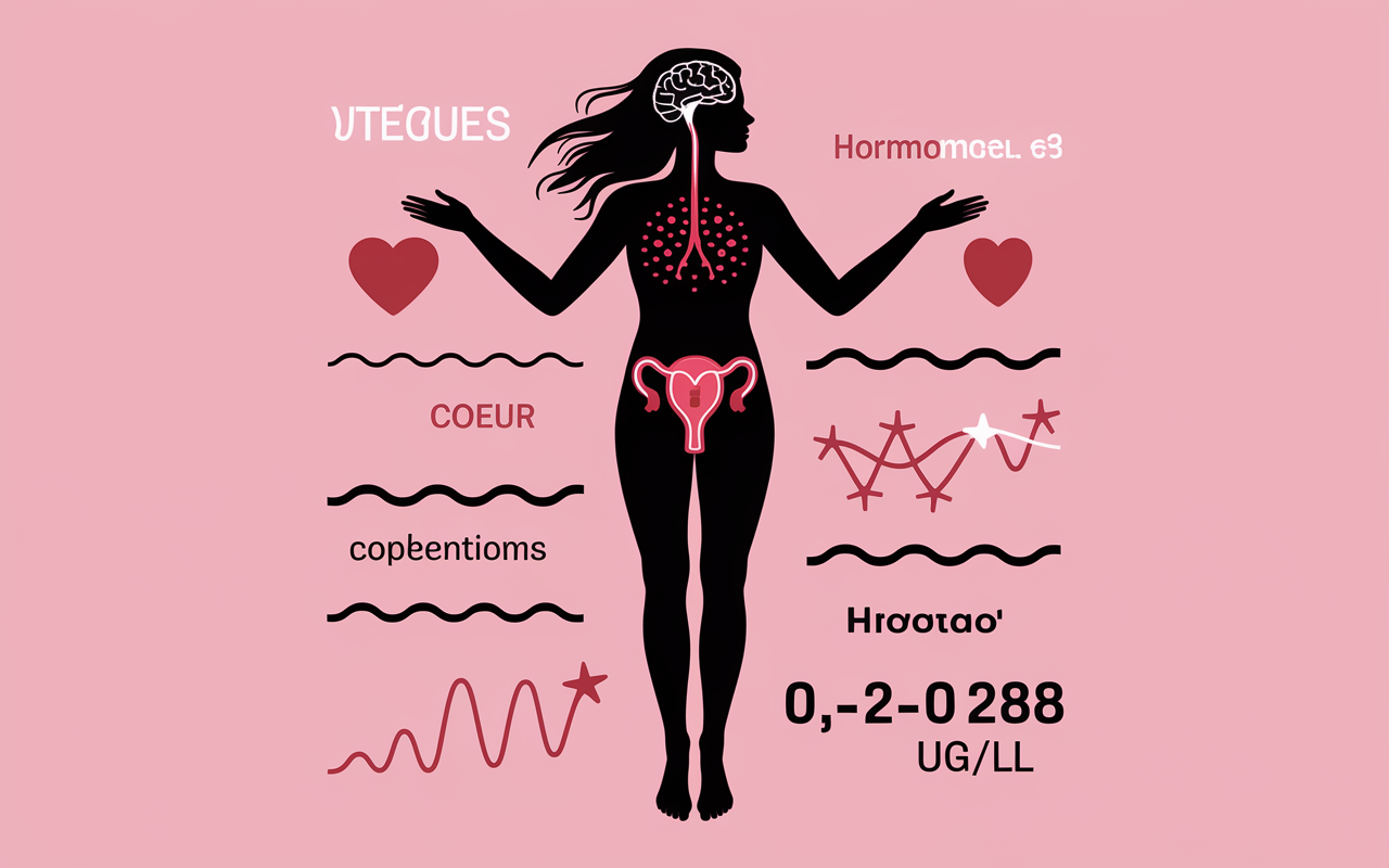 Silhouette femme progestérone énergie émotions chiffres