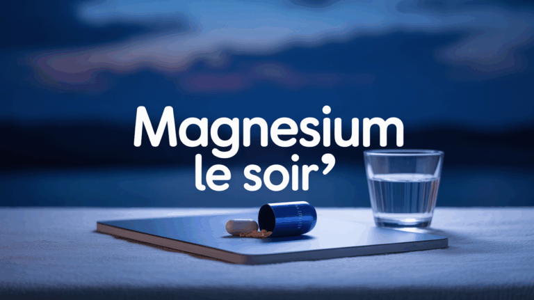 magnesium le soir sommeil calme veritable