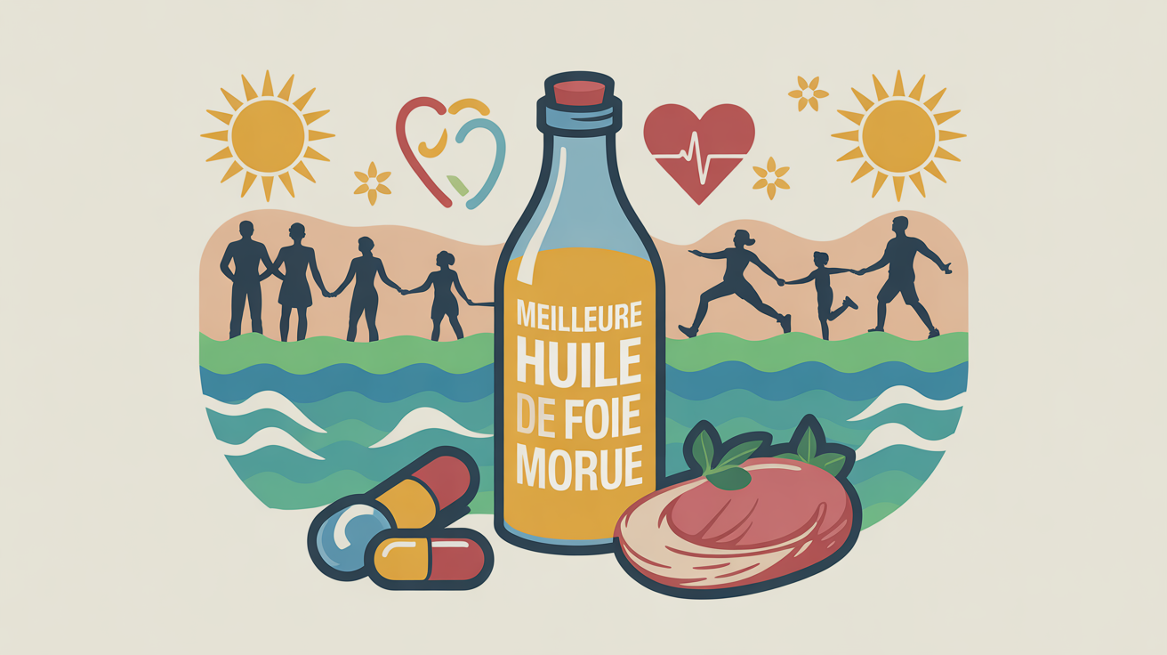 meilleure huile de foie de morue bouteille capsules sante