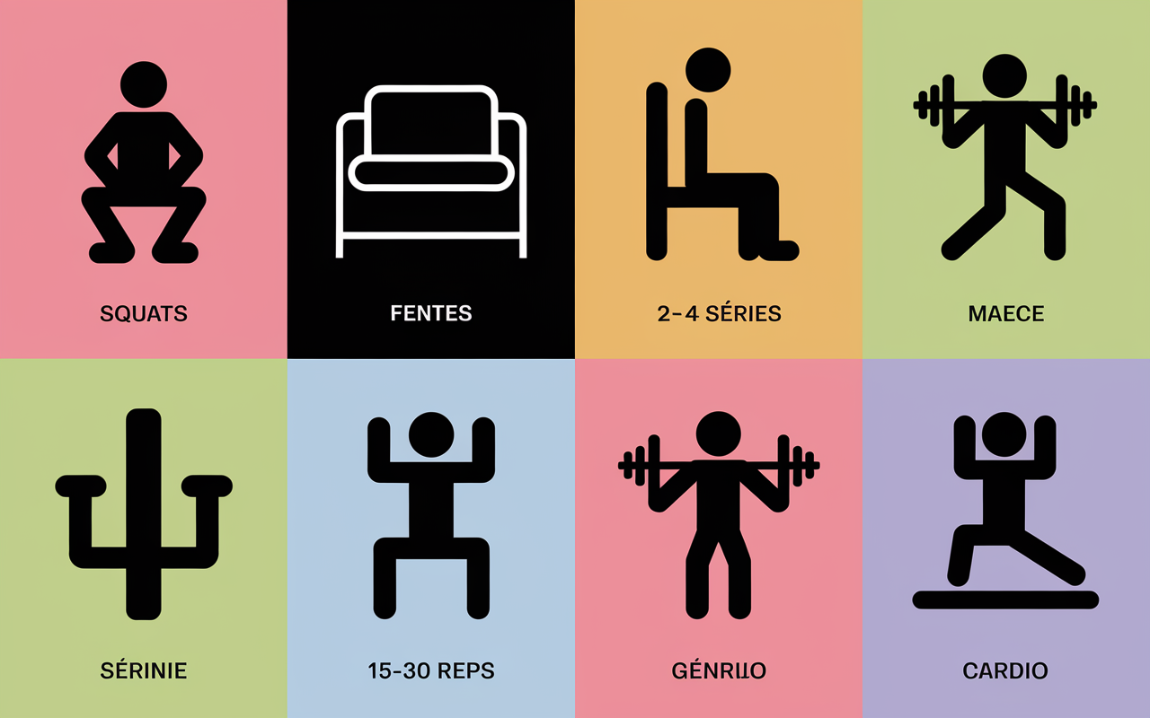 preparation physique ski pictogrammes exercices cles