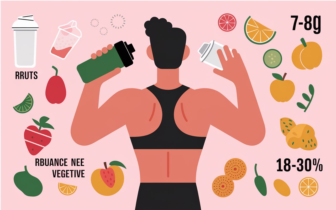 sportif shaker fibres adaptation digestive proteines chanvre