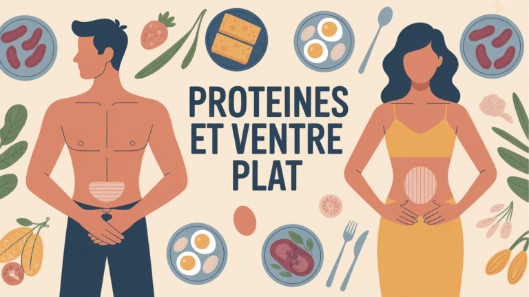 protéines ventre plat table aliments sains