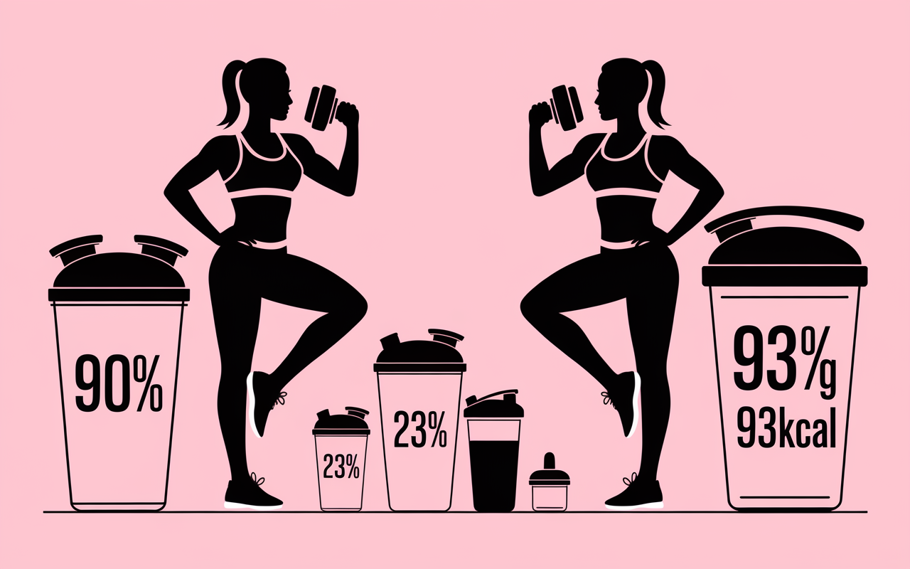 Tableau nutritionnel whey isolate 90 pourcent 23g protéines