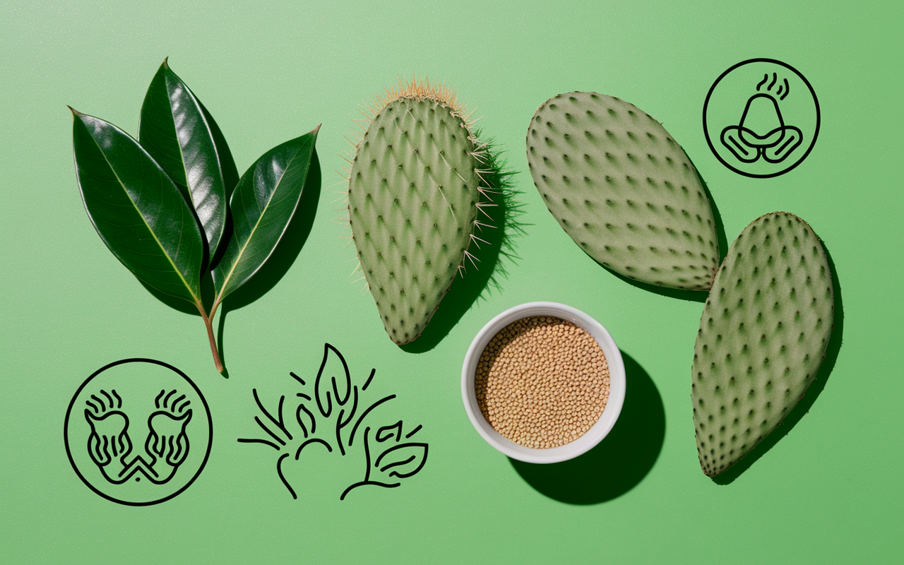 Graphique actifs the vert nopal guarana effet metabolisme
