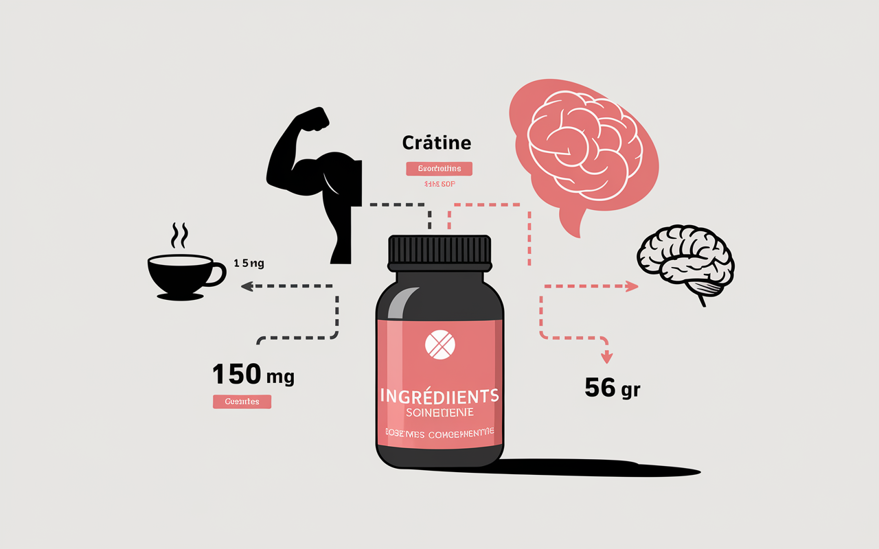 Ingrédients C4 Explosive Pre Workout cafeine creatine beta alanine vitamines
