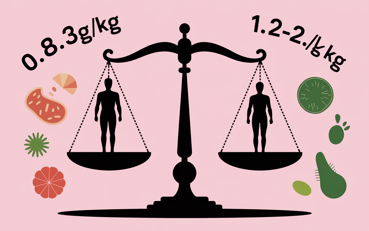 Balance calcul besoins protéines adulte
