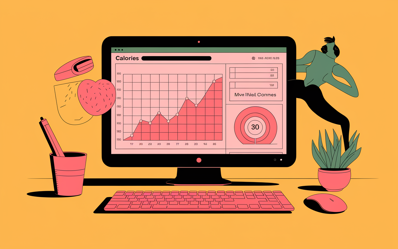 ecran calculateur deficit calorique acces facile