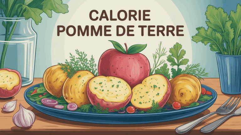 calorie pomme de terre assiette avec accompagnement sain