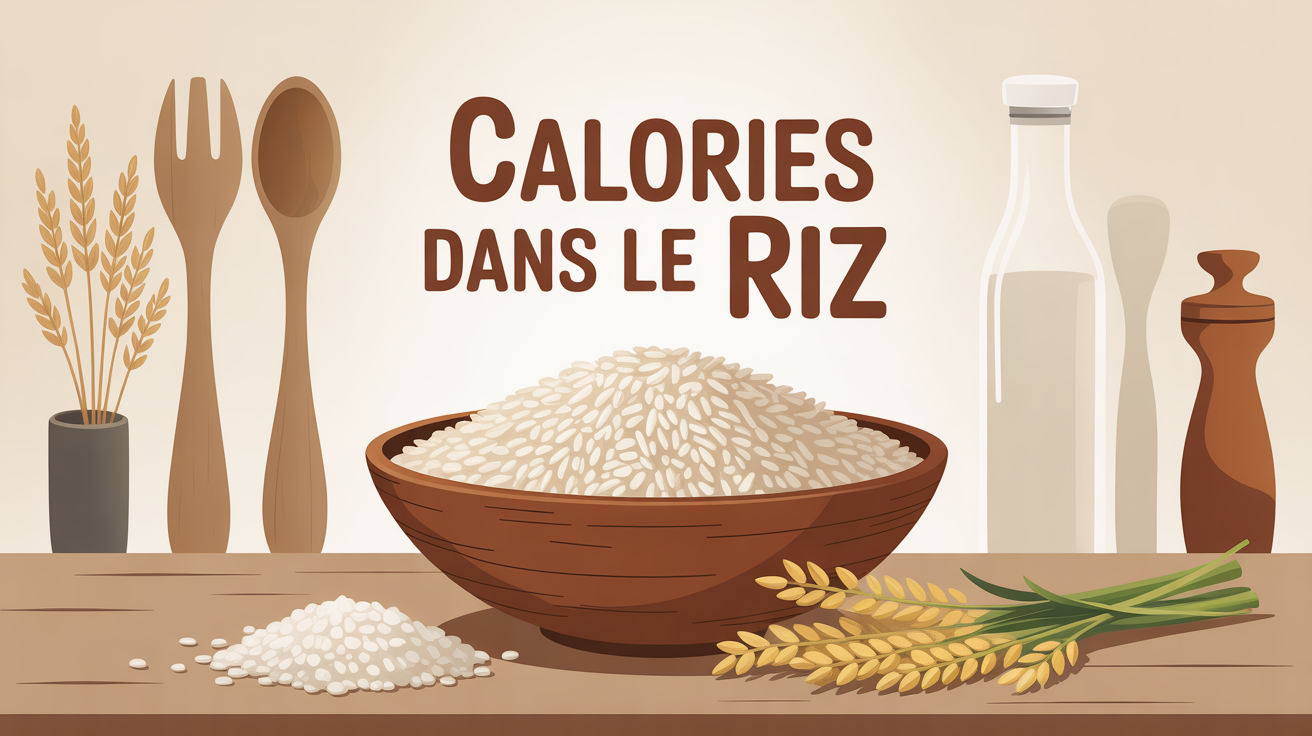 Bol de riz blanc et complet, calories dans le riz