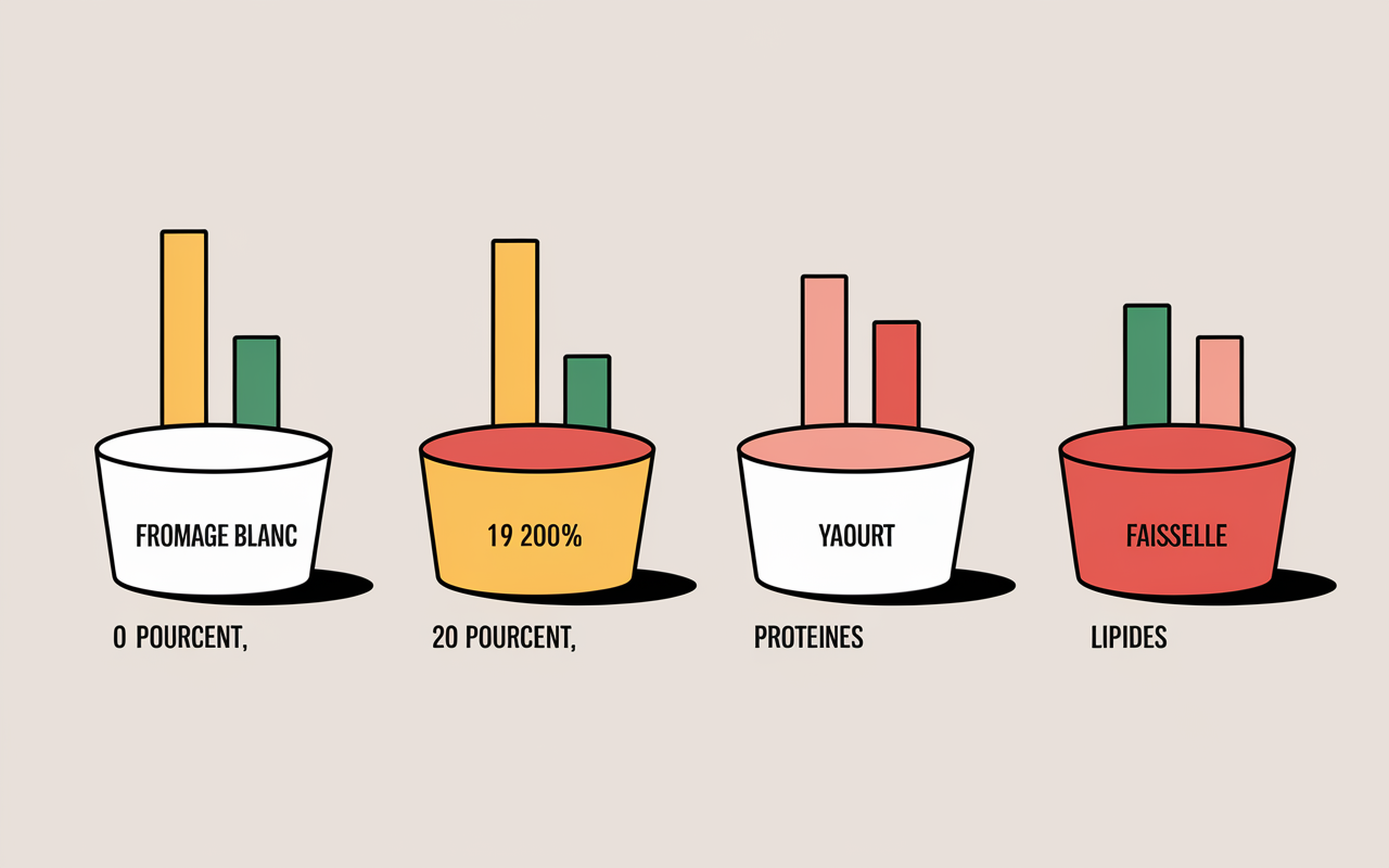comparatif fromage blanc 0 pourcent alternatives tableau