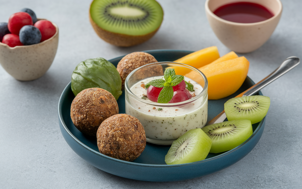 Assiette fruits riches en fer snacks express