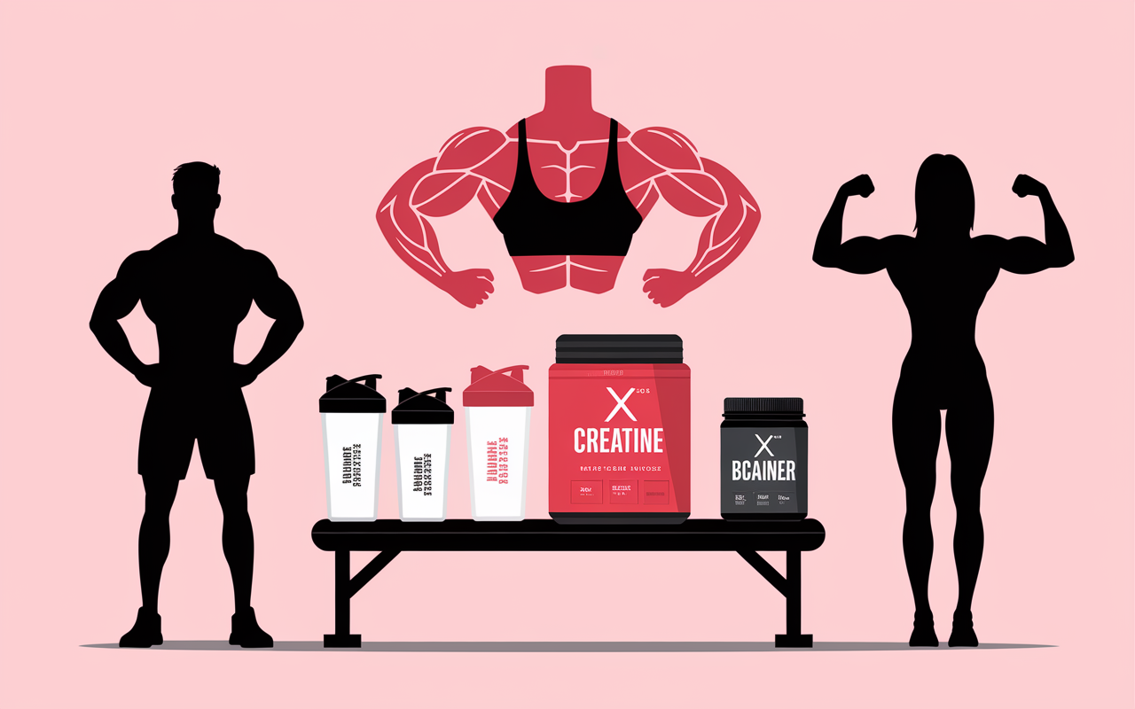 Sportifs haltères shakers whey creatine gainer