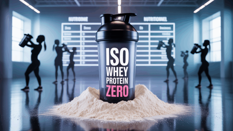iso whey protein zero fitness silhouettes shakers poudre tableau nutritionnel