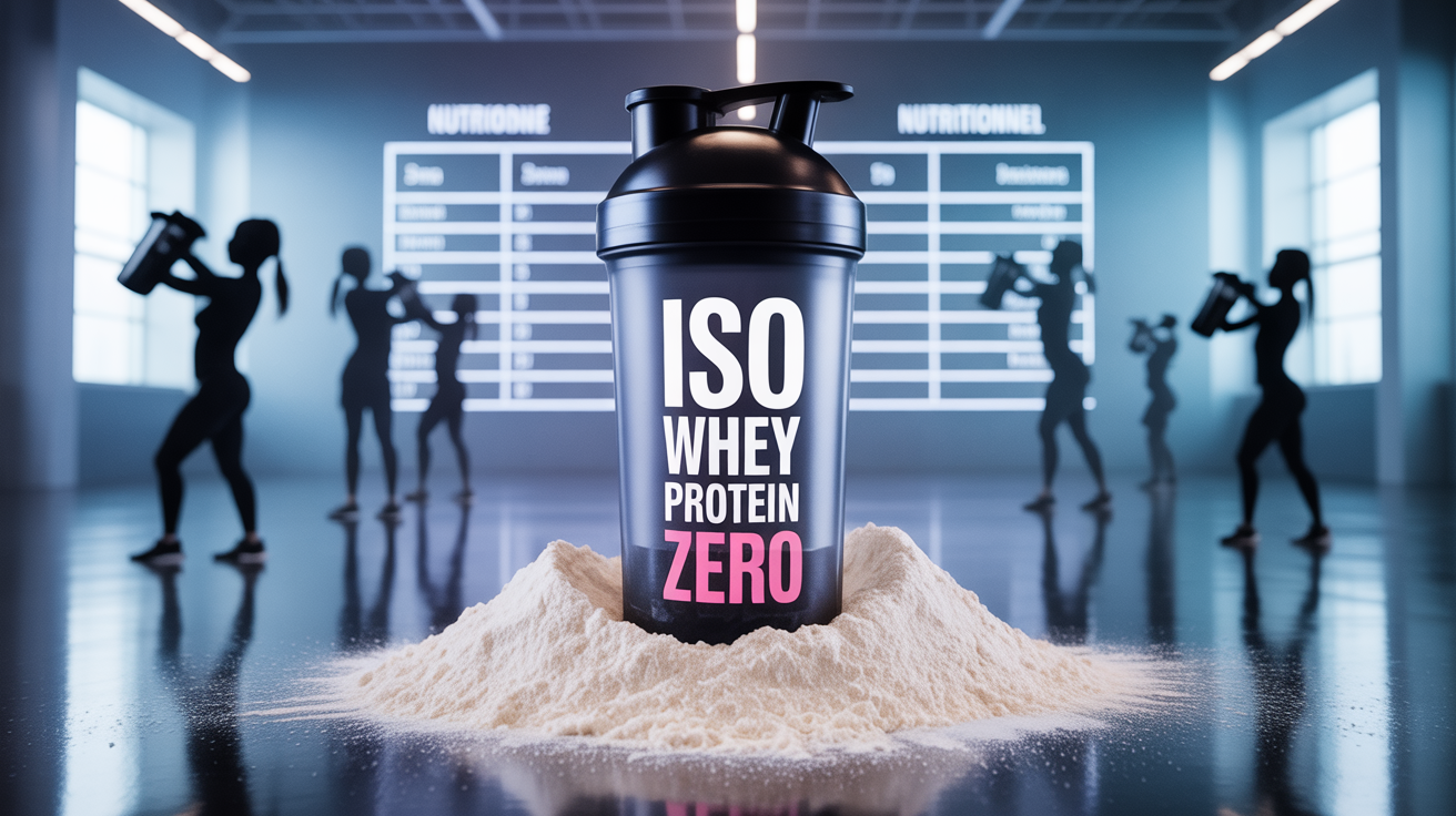 iso whey protein zero fitness silhouettes shakers poudre tableau nutritionnel