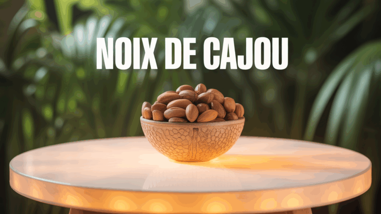 bol de noix de cajou sur table végétale