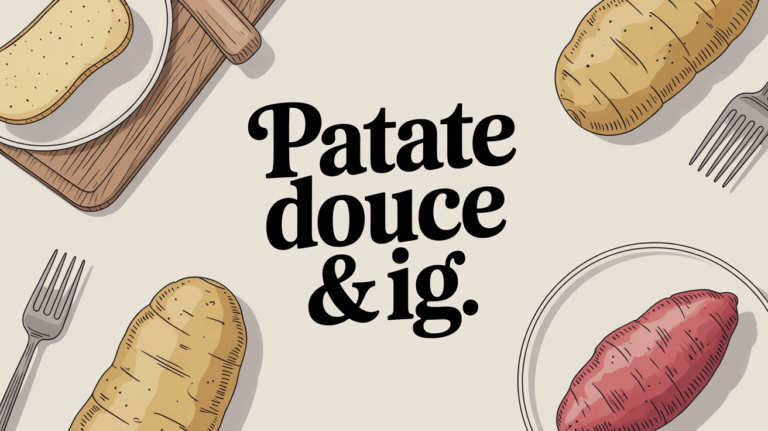 Patate douce entière, vapeur et rôtie, index glycémique en cuisine