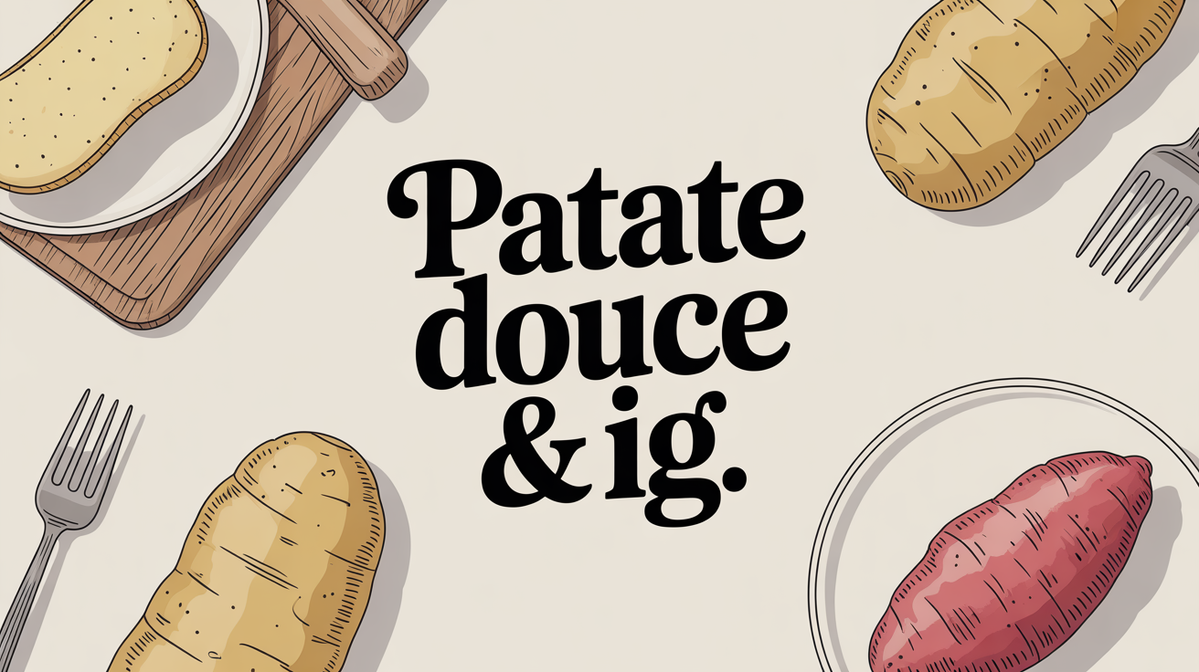 Patate douce entière, vapeur et rôtie, index glycémique en cuisine