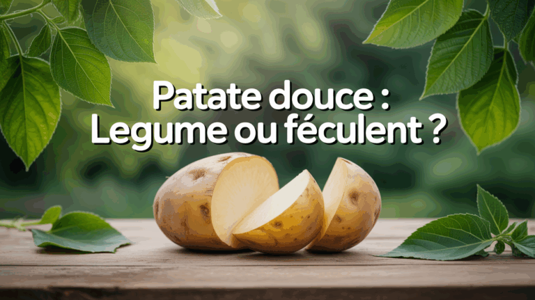 Patate douce entiere et tranchee sur table bois