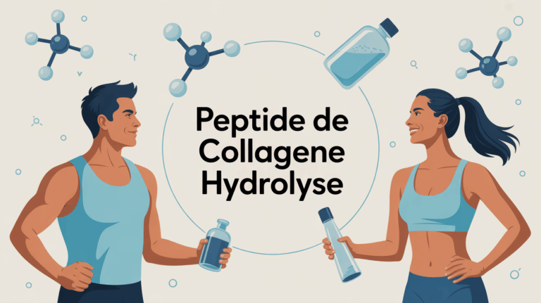 peptide de collagene hydrolyse image sportive flacon poudre