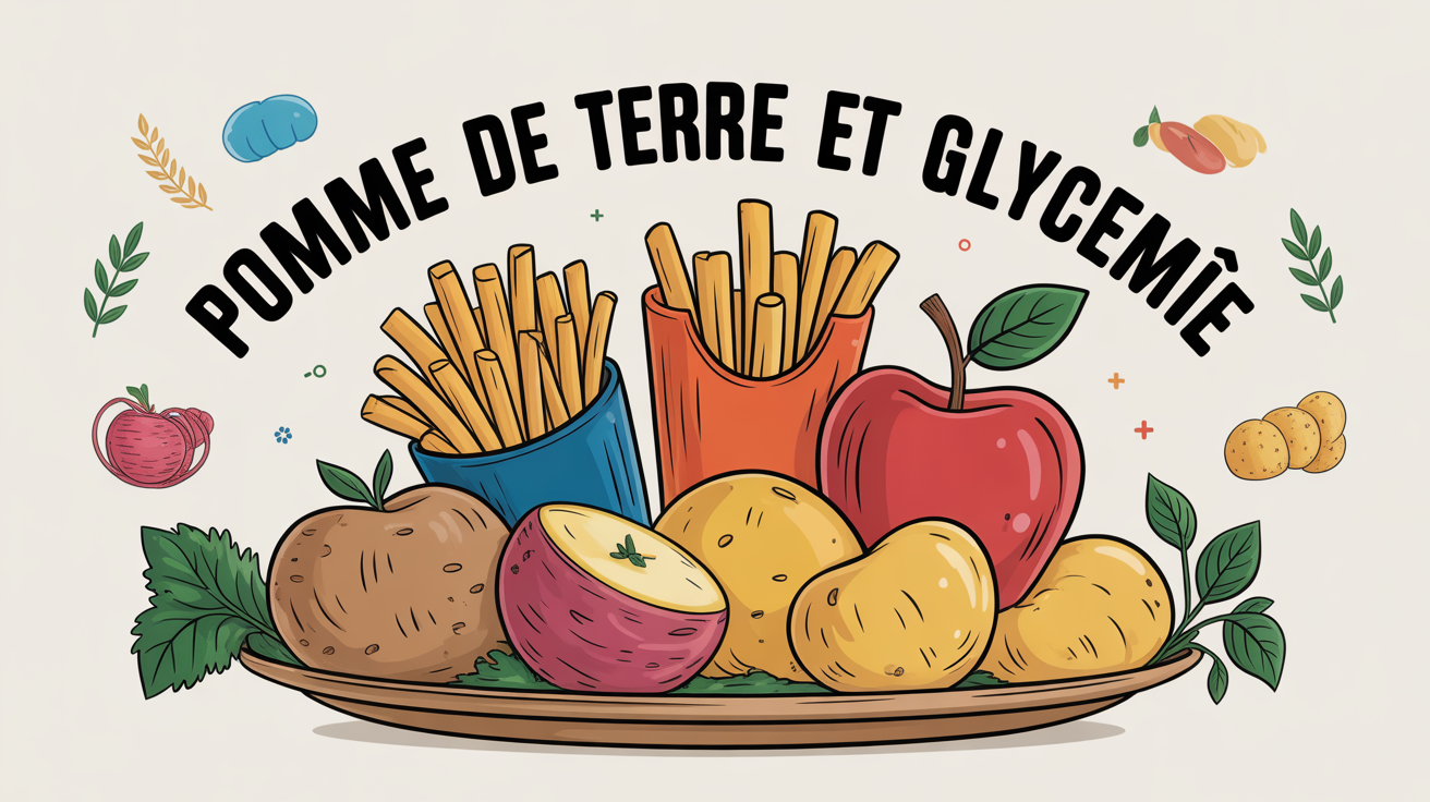 Grande assiette pomme de terre divers modes cuisson, glycémie