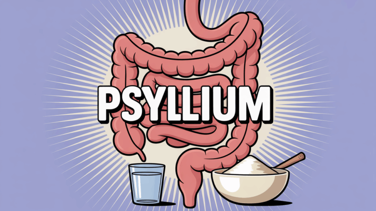 Illustration intestin psyllium spirale et eau