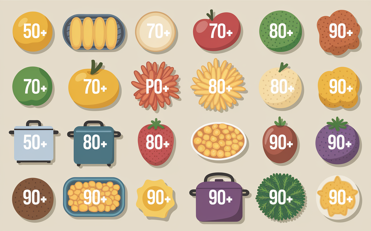 Comparatif IG pomme de terre selon cuisson et variété