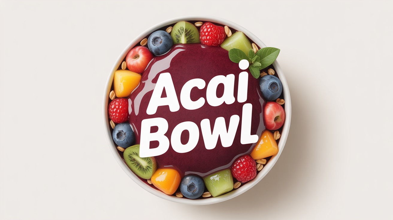 bol d'acai bowl vibrant et frais avec fruits et granola