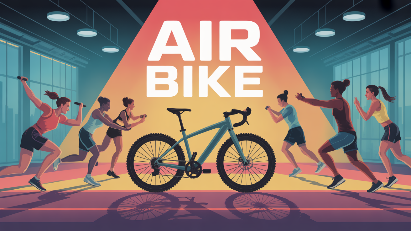 air bike authentique en salle de sport