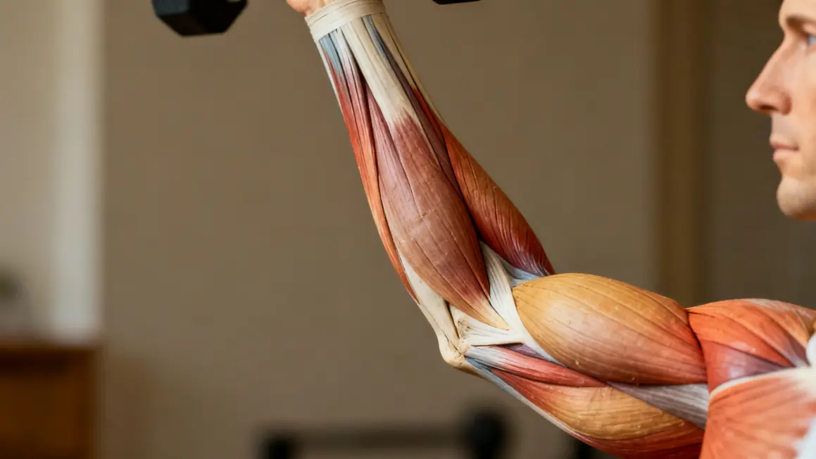 schéma muscles bras musculation biceps triceps