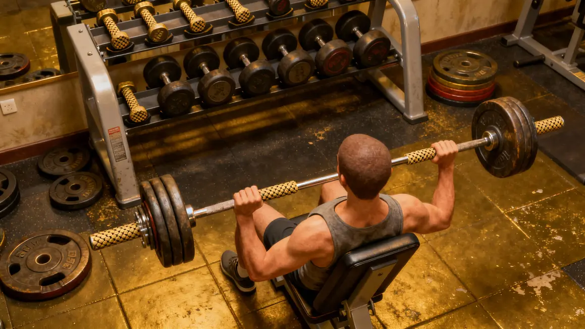 banc musculation charges libres progression technique