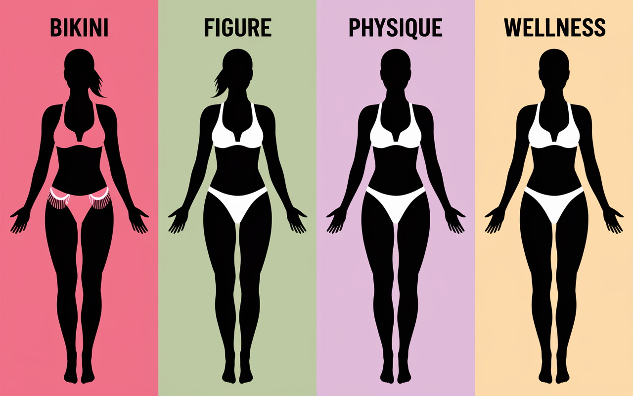 bodybuilding feminin schema categories comptition