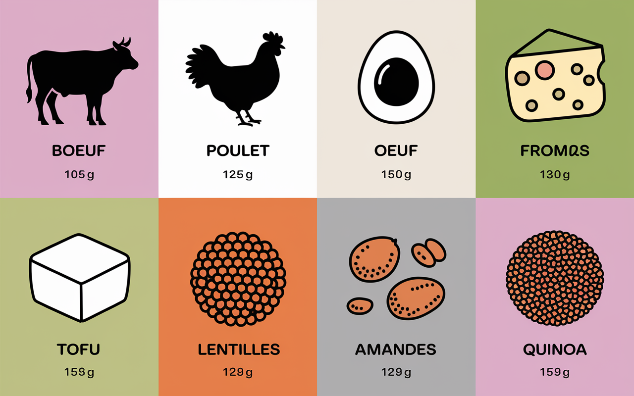 tableau proteines sources animales vegetales