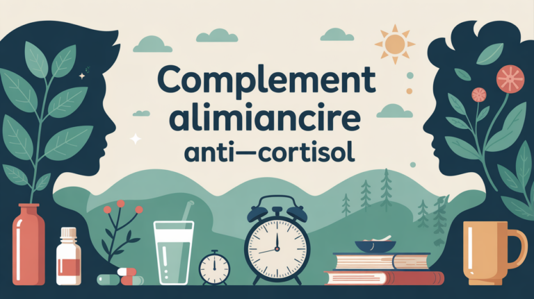 Silhouettes calmes avec plantes adapto et complement alimentaire anti cortisol