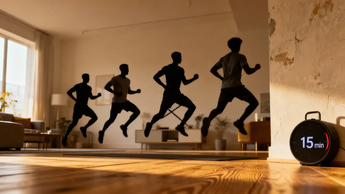 routine HIIT corde à sauter sans corde saut dynamique