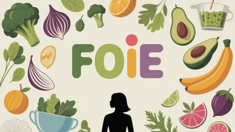 balance aliments frais et silhouette humaine lumineux pour foie