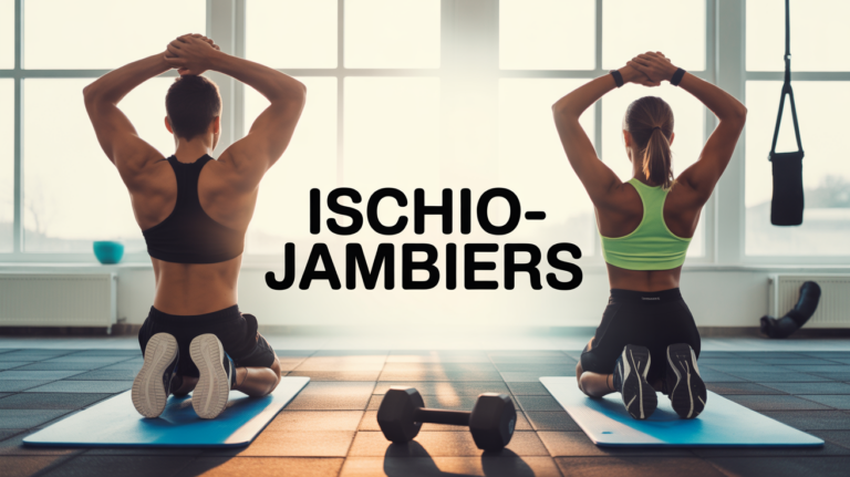 Exercices ischio jambiers silhouettes musculation prévention