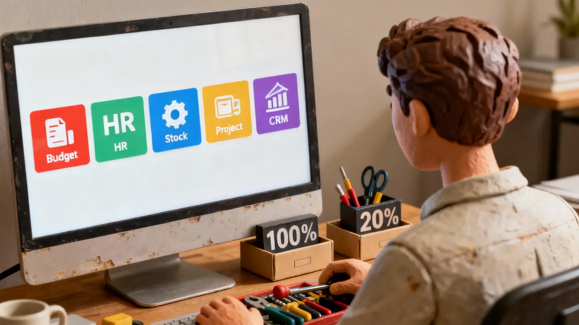 Affichage des modules Artimium 360 ERP