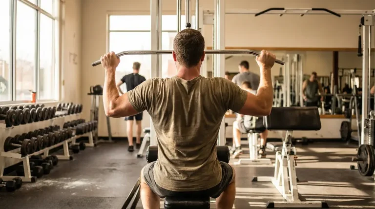 musculation grand dorsal sportif dos salle