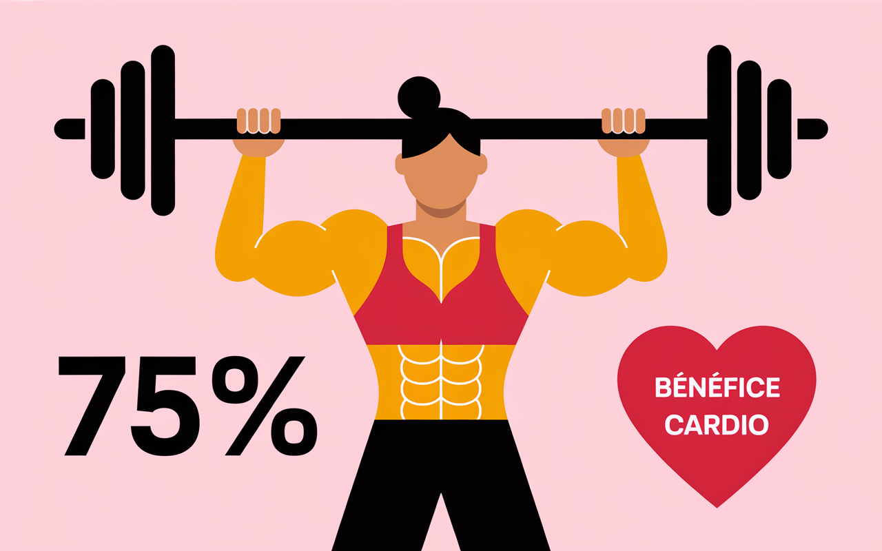 personnage pompes muscles 75% benefice coeur