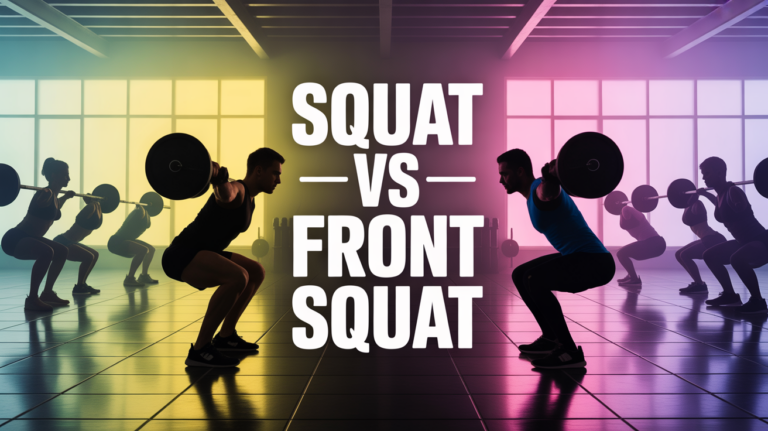 Front squat et back squat duel salle musculation
