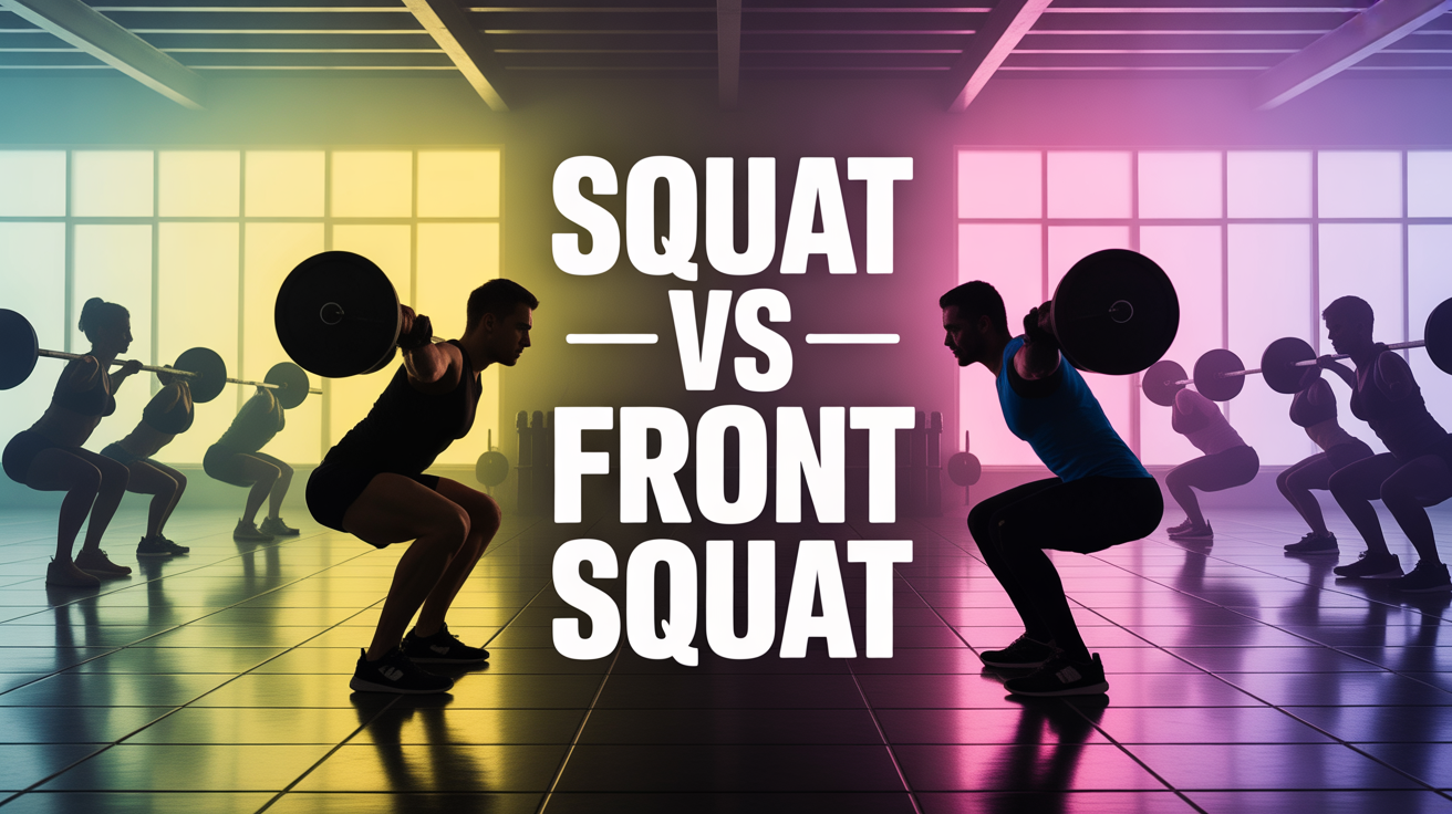 Front squat et back squat duel salle musculation