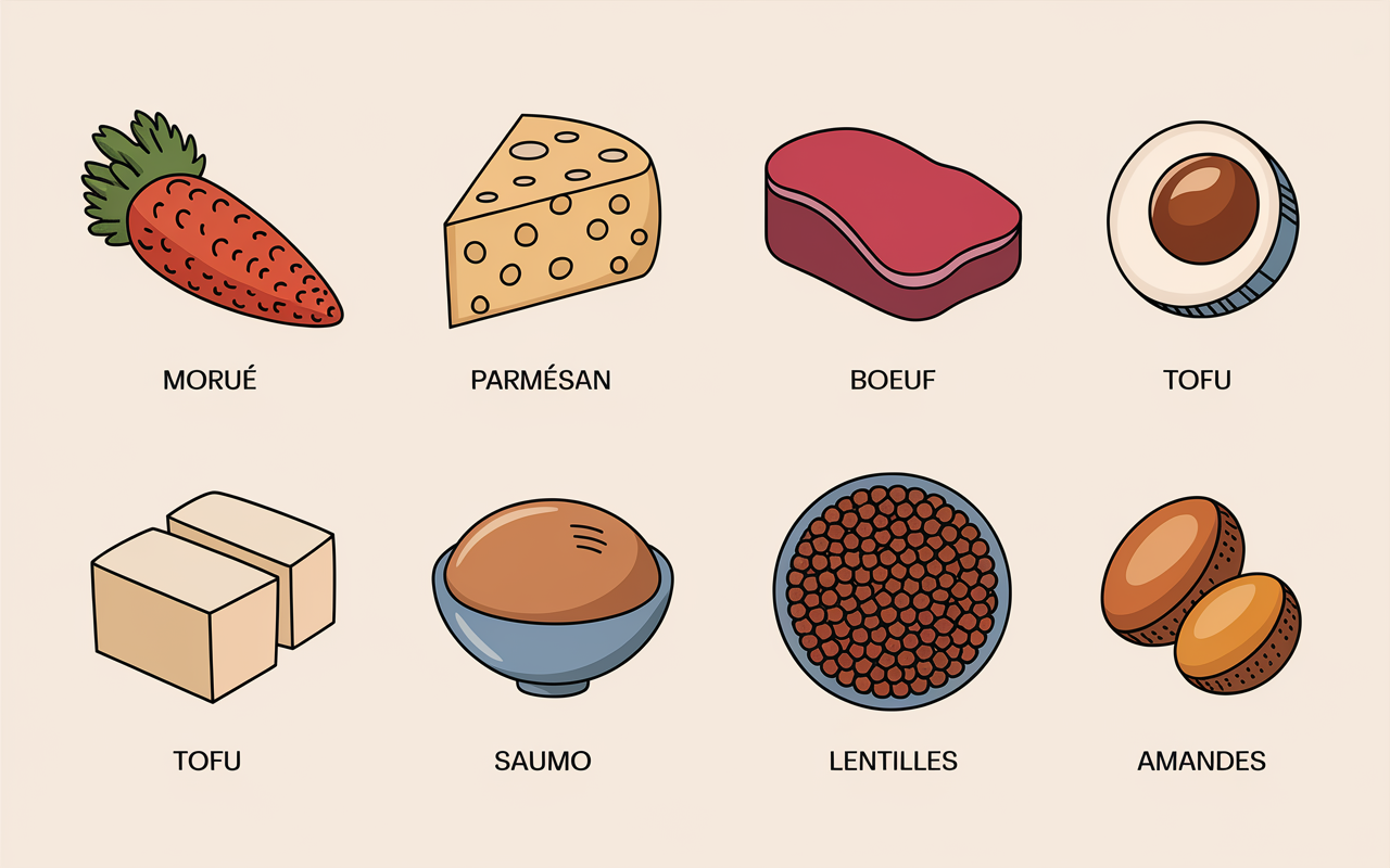 liste aliments forte teneur proteines