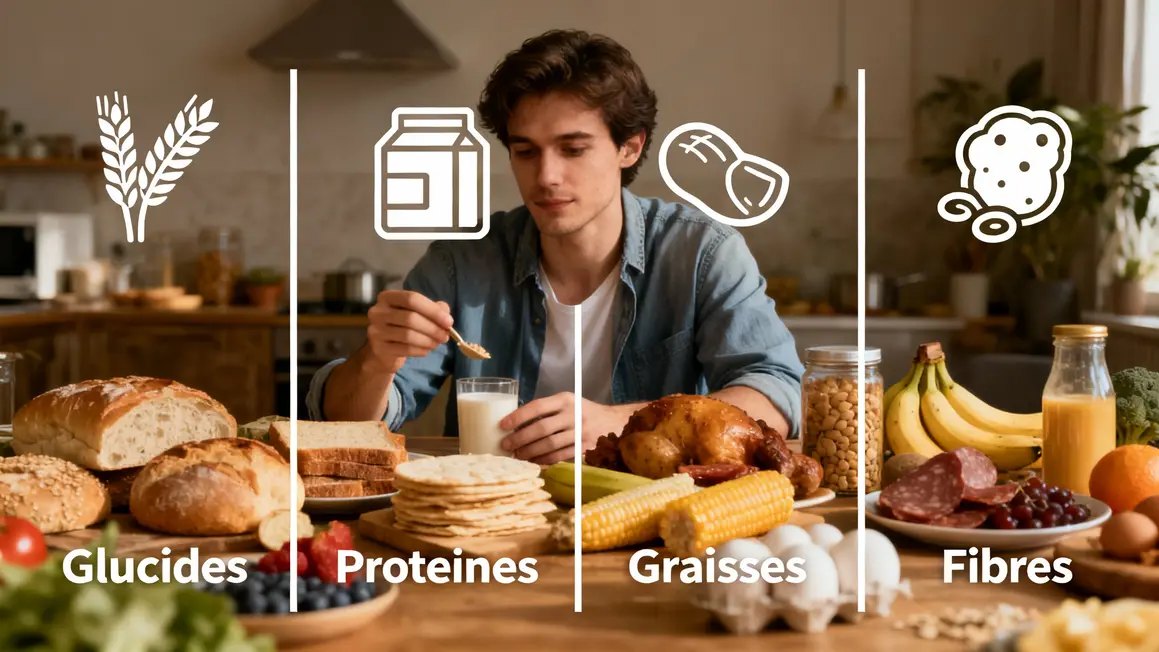 Critères clés petit déjeuner IG bas visuel aliments